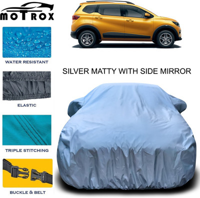 MoTRoX Car Cover For Renault Triber (With Mirror Pockets)(Silver)