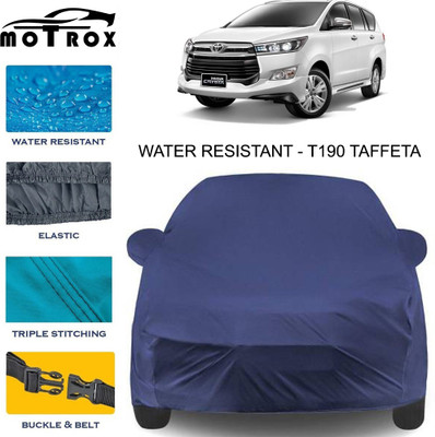 MoTRoX Car Cover For Toyota Innova Crysta (With Mirror Pockets)(Blue)