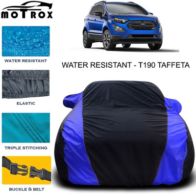 MoTRoX Car Cover For Ford Ecosport (With Mirror Pockets)(Blue)