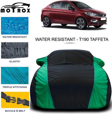 MoTRoX Car Cover For Tata Tigor (With Mirror Pockets)(Green)