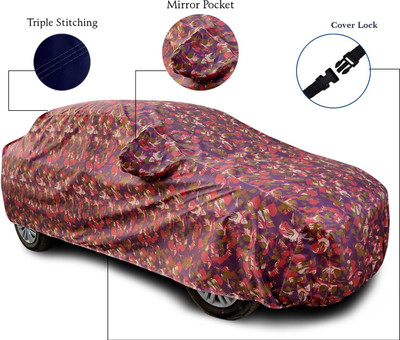 MoTRoX Car Cover For Maruti Suzuki Alto K10 (With Mirror Pockets)(Brown)
