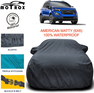 MoTRoX Car Cover For Ford Ecosport (With Mirror Pockets)(Grey)
