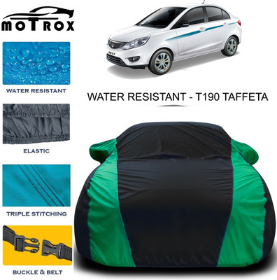 MoTRoX Car Cover For Tata Zest (With Mirror Pockets)(Green)