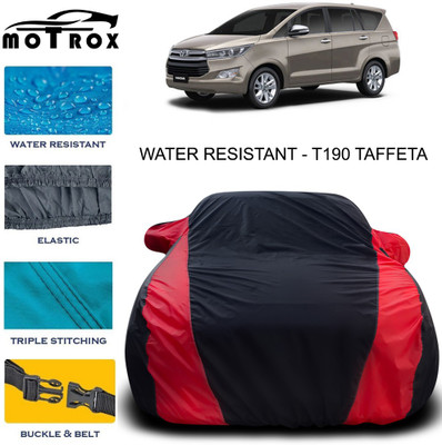 MoTRoX Car Cover For Toyota Innova (With Mirror Pockets)(Red)