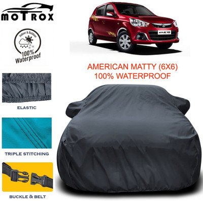 MoTRoX Car Cover For Maruti Suzuki Alto K10 (With Mirror Pockets)(Grey)
