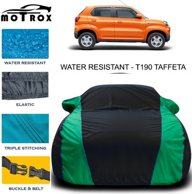 MoTRoX Car Cover For Maruti Suzuki S-Presso (With Mirror Pockets)(Green)
