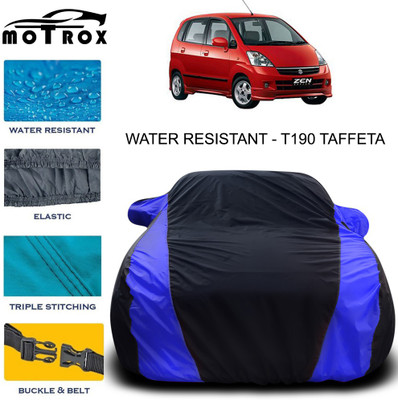 MoTRoX Car Cover For Maruti Suzuki Zen (With Mirror Pockets)(Blue)