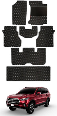 elegant Leatherite Standard Mat For  MG Gloster(Black)