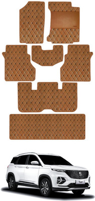 elegant Leatherite Standard Mat For  MG Hector Plus(Brown)