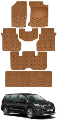 elegant Leatherite Standard Mat For  Kia Carnival(Brown)