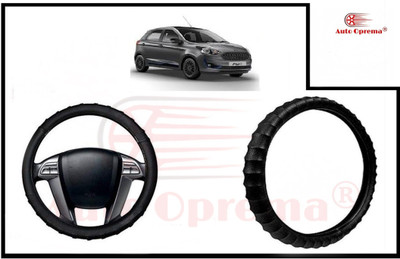 Auto Oprema Steering Cover For Ford Figo(Black, Leatherite)