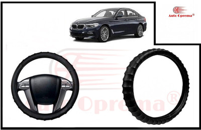 Auto Oprema Steering Cover For BMW 5 Series(Black, Leatherite)