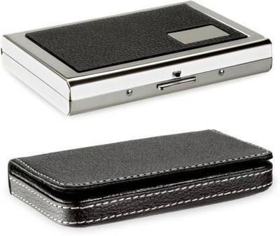izone High Quality | Combo of 2 | Steel Black Leather Piece Metal Silver Pocket ATM And 1 Full Black Soft Case Steel ATM Card Holder 6 Card Holder (Set of 2, Silver) 30 Card Holder(Set of 2, Black, Silver) izone High Quality | Combo of 2 | Steel Black Leather Piece Metal Silver Pocket ATM And 1 Full Black Soft Case Steel ATM Card Holder 6 Card Holder (Set of 2, Silver) 30 Card Holder(Set of 2, Black, Silver)