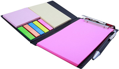 COI NEW PINK Memo Note Pad/Memo Note Book with Sticky Notes & Clip Holder in Diary Style (Pink) Pocket-size Memo Pad UNRULED 50 Pages(Pink)