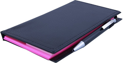 COI NEW PINK Memo Note Pad/Memo Note Book with Sticky Notes & Clip Holder in Diary Style (Pink) Pocket-size Memo Pad UNRULED 50 Pages(Pink, Blue)