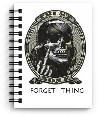 DI-KRAFT Handcrafted Cardbord Diary A5 Diary Unruled 160 Pages(Black and White)