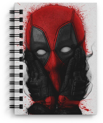 DI-KRAFT Handcrafted Cardbord Diary A5 Diary Unruled 160 Pages(Black and Red)