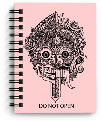DI-KRAFT Handcrafted Cardbord Diary A5 Diary Unruled 160 Pages(Pink)