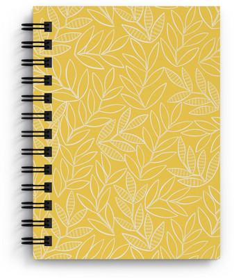 DI-KRAFT Handcrafted Cardbord Diary A5 Diary Unruled 160 Pages(Yellow)