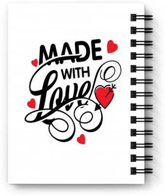 DI-KRAFT Handcrafted Cardbord Diary A5 Diary Unruled 160 Pages(White and Blck)