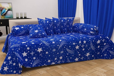 Newigi Polycotton Abstract Diwan Set(Blue)