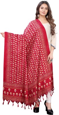 pandadi Art Silk Solid Women Dupatta