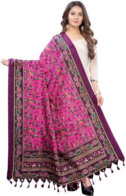 pandadi Art Silk Self Design Women Dupatta