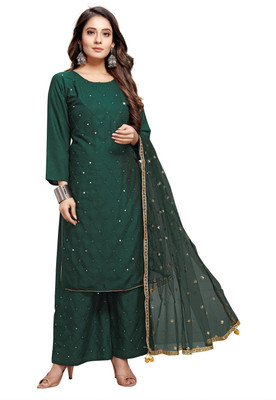 Queenswear Creation Women Kurta Pant Dupatta Set