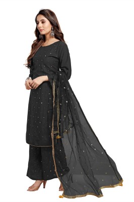 RBPRODUCT Embroidered Kurta, Palazzo & Dupatta Set