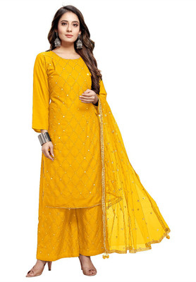 Queenswear Creation Women Kurti Pant Dupatta Set