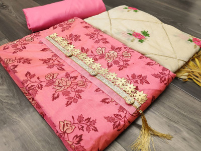 Kimisha Chanderi Floral Print Salwar Suit Material