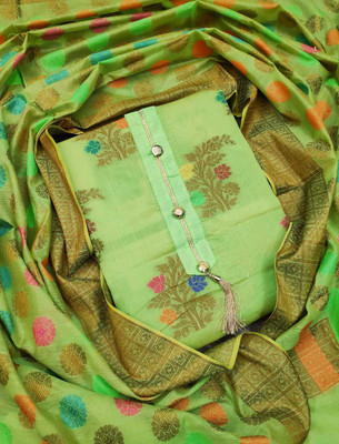 Blissta Jacquard Self Design Salwar Suit Material