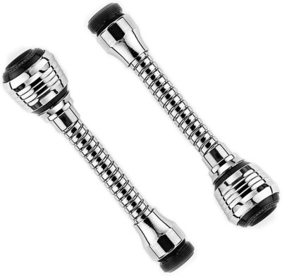 Shivarth Turbo Flex 360 Degree Rotatory Flexible Sprayer Extension (Pack of 2) Faucet Nozzle(Push On)