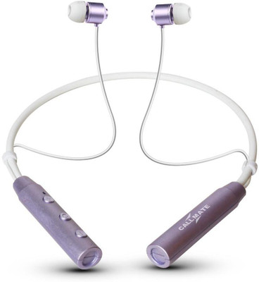 Callmate MetalBand Wireless Neckband (8 Hours Backup) With Metal Earbuds Bluetooth Headset(Purple, In the Ear) Callmate MetalBand Wireless Neckband (8 Hours Backup) With Metal Earbuds Bluetooth Headset(Purple, In the Ear)