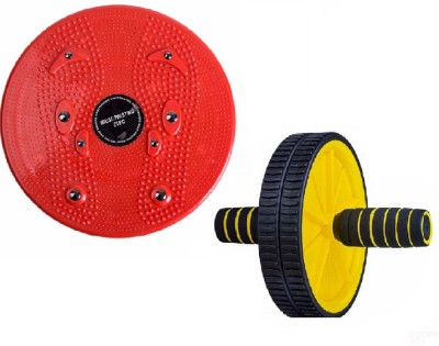 SIDHMART Tummy Twister & Ab Wheel Roller Combo Trimmer Abs Exerciser Home Gym Exercise Equipment For Men Women Fitness Accessory Kit Kit