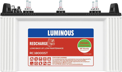 26 Off On Luminous Redcharge Rcst 150ah Short Tubular Battery Tubular Inverter Battery 150ah On Flipkart Paisawapas Com