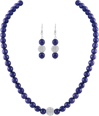 JFL Jewellery for Less Plastic Blue Jewellery Set(Pack of 1)