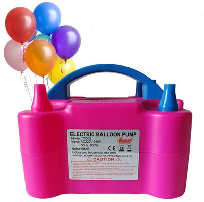 Party Propz New Two Nozzles High Power Electric Balloon Inflator Balloon Pump(Pink)
