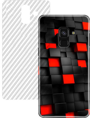 MARSHLAND Back Screen Guard for transparent, 3D Carbon Fiber Carbon Fiber Flexible Back Screen Protector Anti Scratch Bubble Free, Samsung Galaxy A8 Plus(Pack of 1)
