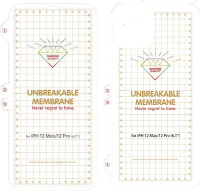 CASE CREATION Front and Back Screen Guard for Apple iPhone 12 Pro Max 2020(Pack of 2)