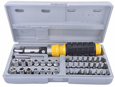 Dherik Tradworld Multipurpose Tool Kit Screwdriver Set - 41 in 1 Pc Tool Kit Impact Screwdriver Set(Pack of 1)