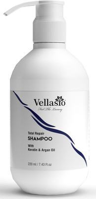 vellasio Total Hair Repair Shampoo with Keratin And Argan Oil(220 ml)
