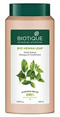 BIOTIQUE BIO HEENA LEAF FRESH TEXTURE SHAMPOO & CONDITIONER(340 ml)