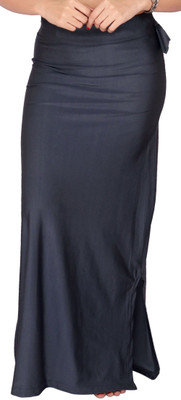 YMS WOMENSSHAPEWEARPETTICOATGREY Lycra Blend Petticoat(L)