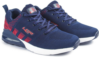 LANCER Running Shoes For Men(Navy, Red , 10)