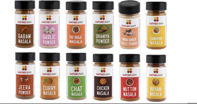 Earthen Eats Masala Combo | Pack of 12 | Fresh & Pure(12 x 80.83 g)