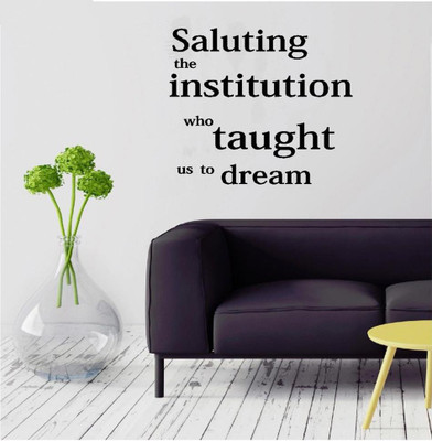 LYOMAN 59 cm saluting-blk Self Adhesive Sticker(Pack of 1)