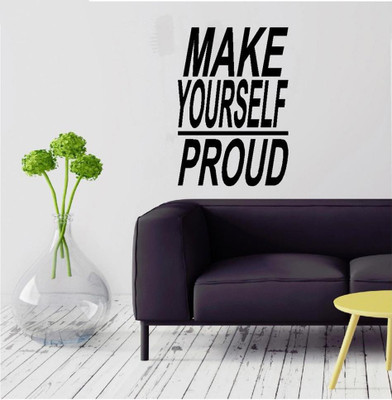LYOMAN 59 cm MAKEYOU-BLK Self Adhesive Sticker(Pack of 1)