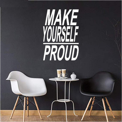 LYOMAN 59 cm MAKEYOU-WHT Self Adhesive Sticker(Pack of 1)