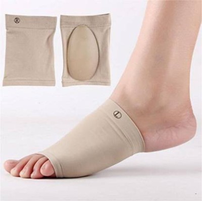 JASH ENTERPRISE Flat Arch Support Socks Sleeves Pad - For Foot Pain Relief/For Flat Feet 1 pair Foot Support(Beige)